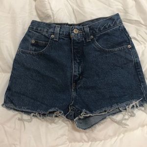 Vintage high waisted denim shorts